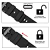 TStrap Silicone Watch Straps 20mm - Quick Release Watch Bands Soft Rubber Black - Waterproof Military Watch Strap for Men Women - for Smartwatches Straps Replacement #3